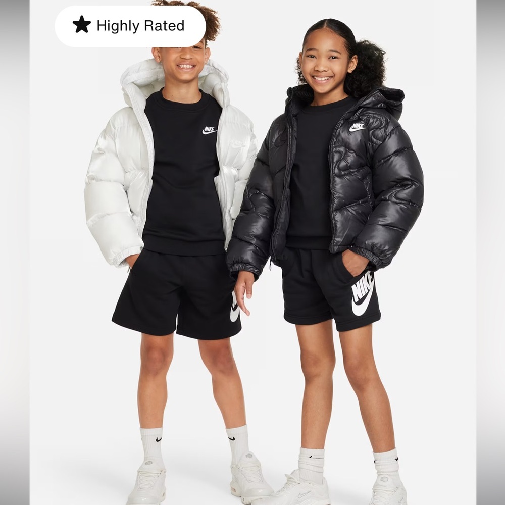 Nike Kids Sportswear Club Fleece Black Shorts